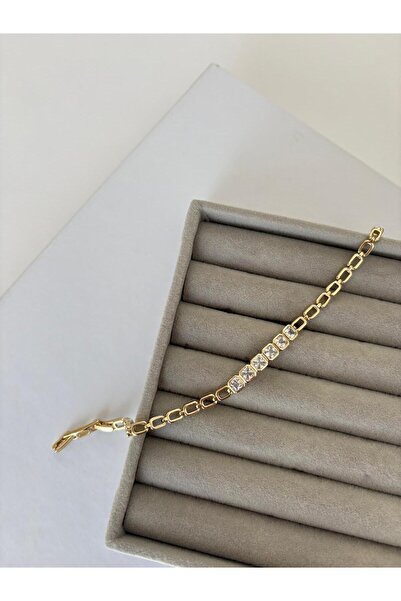XUPING JEWELRY Special Series Mini Square Baguette Stone Studded Thin Xp Gold...