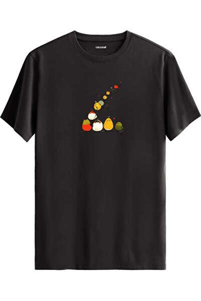 Colermi Cute Birds Branch Printed T-Shirt