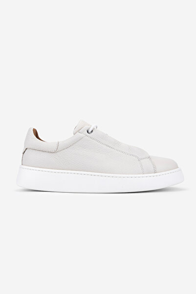 Valmenti Erkek Hakiki Deri Kırık Beyaz Sneakers & Spor Ayakkabı