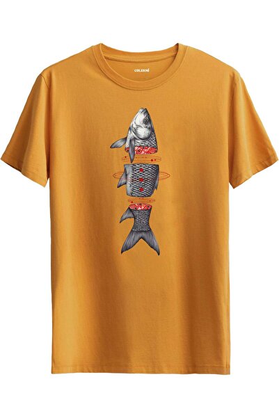 Colermi Shredded Fish Anatomy Design T-Shirt