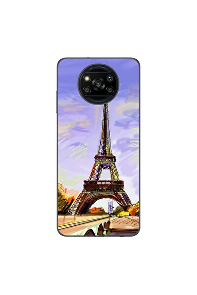 OEM Husa compatibila cu Xiaomi Poco X3 Pro Silicon Gel Tpu Model Desen Turnul...