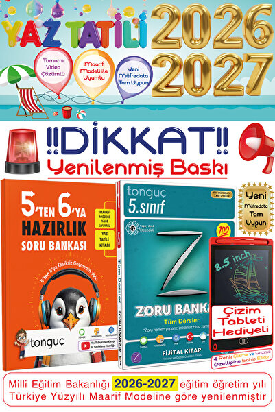 Tonguç Yayınları 5. Sınıf 5'ten 6'ya Hazırlık Kitabı 5. Sınıf Zoru Tüm Dersle...