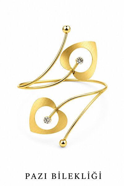 Jack Ferrero Spiral twist design gold adjustable arm bicep bracelet