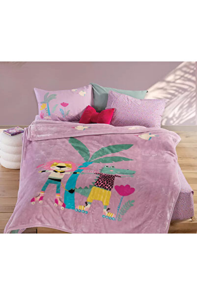 Nef Nef Homeware Βελούδινη Κουβέρτα Ρόλερ Φιλαράκια Νεφ-Νεφ Είδη Σπιτιού
