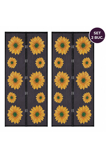 OEM Set 2 Plase Magnetice Antiinsecte Pentru Ușă, 100x210 cm, Închidere Autom...