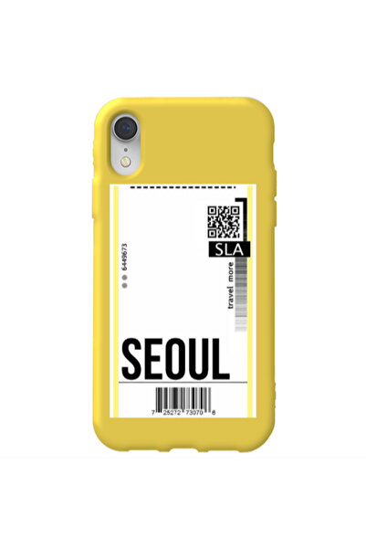 Other Apple iPhone Xr Seoul Travel More Yellow Colored Silicone TPU Θήκη