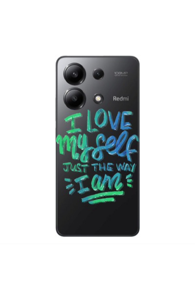 Other Xiaomi Redmi Note 13 4G I Love My self Transparent Silicone TPU Θήκη