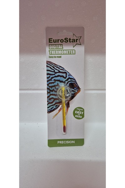 EuroStar Termometre Küçük Sarı (Akvaryumun İçine Yapışan)