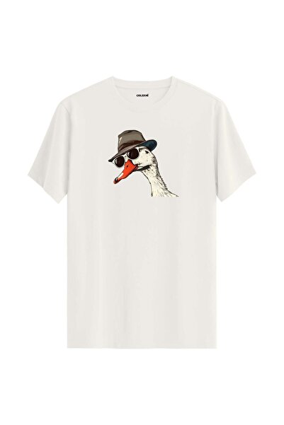 Colermi Hat and Sunglasses Swan Design T-Shirt