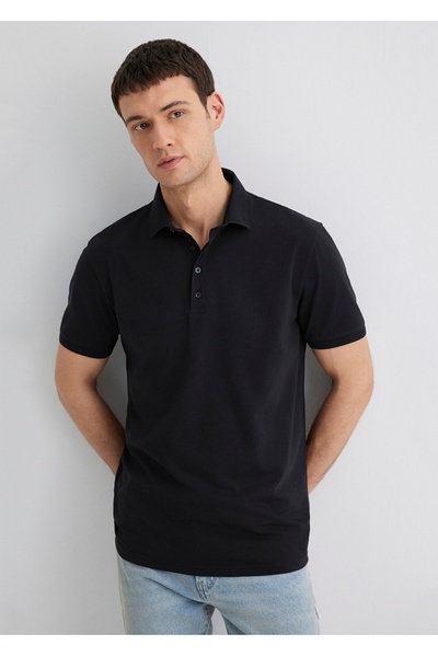 Mavi Tricou cu guler polo, 96% bumbac, 4% elastan.