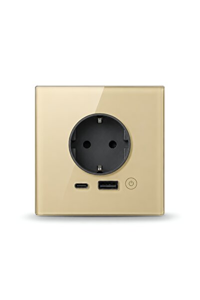 Innotive Priza smart de perete, Wi-Fi, 2 x Porturi USB si Type-C, Incarcare r...