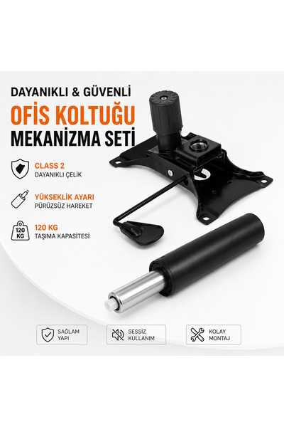 kübrabüro Ofis Koltuğu Mekanizma ve Amortisör Tamir Seti – Class 2 Gazlı Amor...