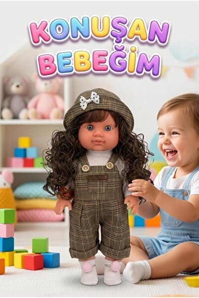 Tıfıl Toys Lucia Girl Konuşan 35 cm - Etkileşimli Kolları Bacakları ve Kafası...