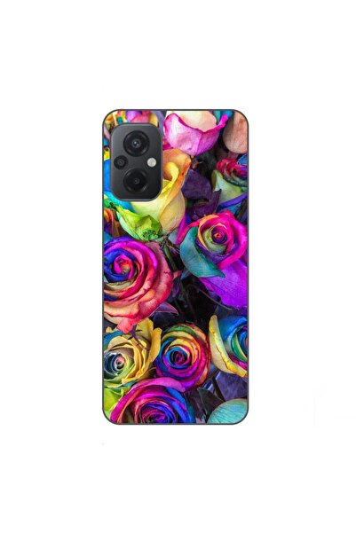 OEM Калъф, съвместим с Xiaomi Poco M5, силиконов гел TPU, с десен на цветни рози