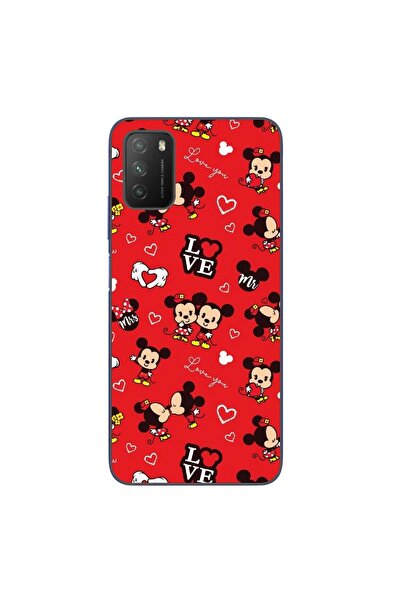 OEM Husa compatibila cu Xiaomi Poco M3 Silicon Gel Tpu Model Mickey Love Patt...