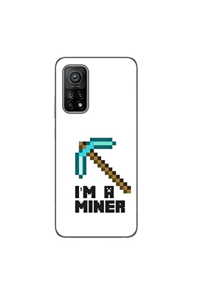OEM Case compatible with Xiaomi Mi 10T Pro 5G Silicon Gel Tpu Minecraft Miner...
