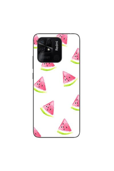 OEM Case compatible with Xiaomi Redmi 10C Silicon Gel Tpu Pattern Summer Slices