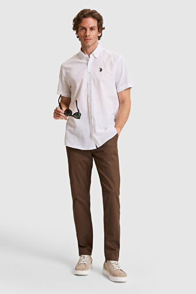 U.S. Polo Assn. Erkek Kahverengi Kanvas / Chino Pantolon 50322310-VR029