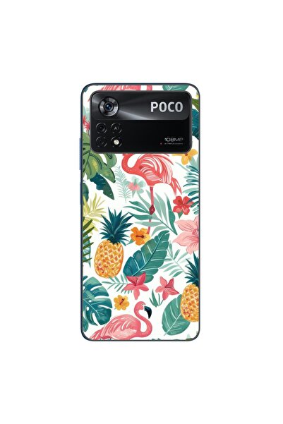OEM Case compatible with Xiaomi Poco X4 Pro Silicone Gel Tpu Tropical Pattern