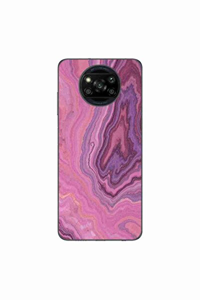 OEM Case compatible with Xiaomi Poco X3 Pro Silicone Gel Tpu Pattern Pink Qua...