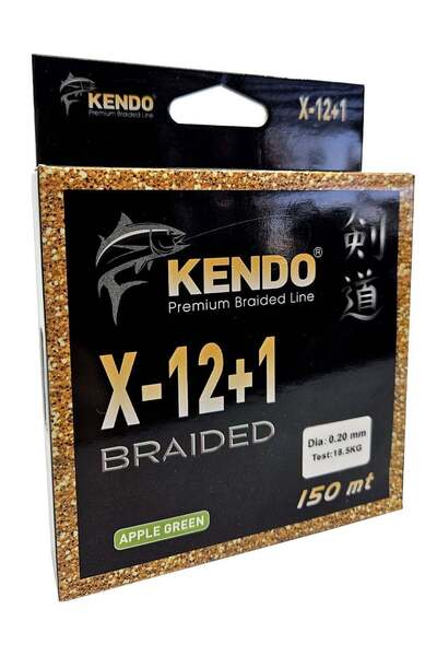Kendo X-12+1 Braided 150m Green Apple Knitting Thread