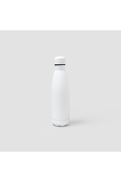 Raseel Matte Color Thermal Water Bottle - White