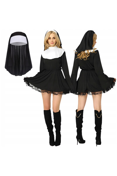 Korbi Set Costum De Calugarita, Korbi, Complet, Negru, Femei
