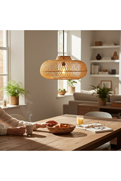 SALAŞHANE ATOLYE SOLİN RATTAN AVİZE