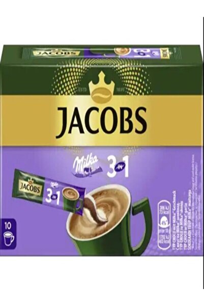Jacobs Cafea Instant 3in1 Milka 10 pliculete x 18G