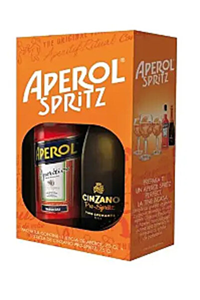 Cinzano Băutură aperitivă Aperol 0.7 L + Prosecco 0.7 L, 11% alcool