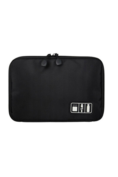 OEM Husa depozitare cabluri si accesorii electronice, 24x17 cm, Negru