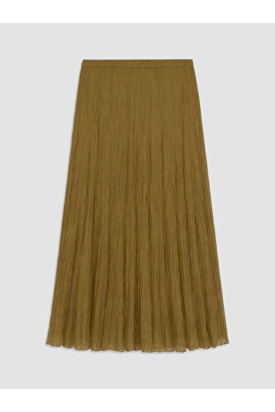 LC Waikiki Özmarka New Season Pleated Chiffon Skirt with Elastic Waist