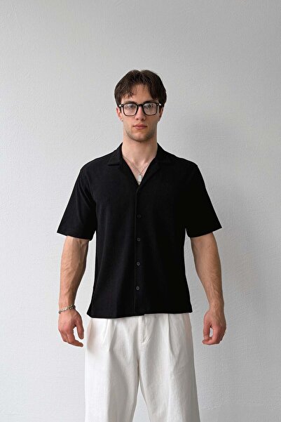 Flaw Wear Apaş Collar Woven Shirt