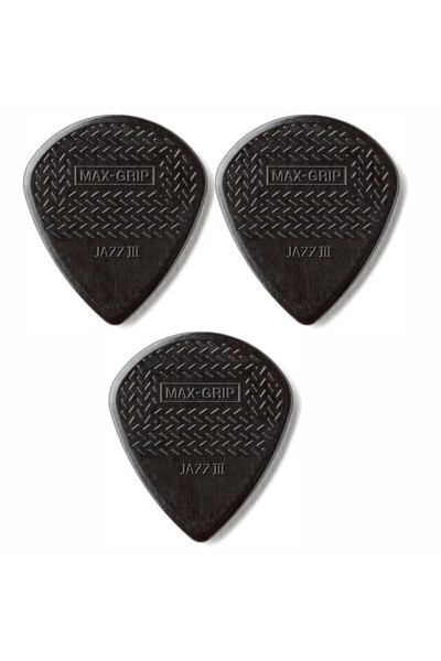 Jim Dunlop 471R3S Max- Jazz III Black Stiffo Pena