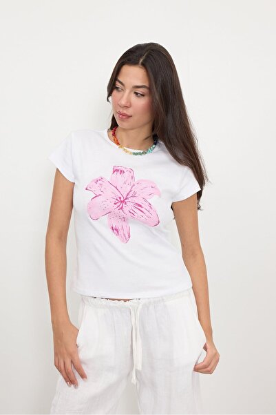 ZAVIXO Women's Crop Top 100% Cotton Soft Textured Casual Style