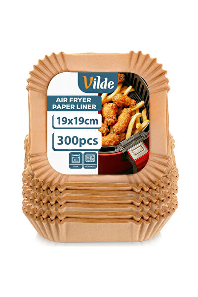 Vilde Hârtii de copt pentru friteuza cu aer cald 19x19 cm, 300 bucăți