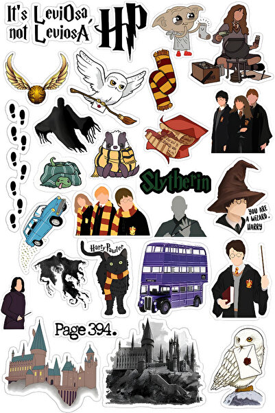 Buki'nin Atölyesi Autocolant Harry Potter Telefon Laptop Notebook Tabletă Cai...