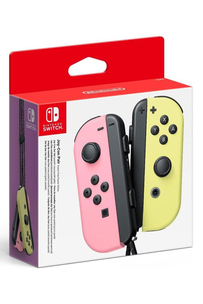 by Nintendo Joy-Con 2’li Kablosuz Kontrolcü Seti - Pastel Pembe - Sarı