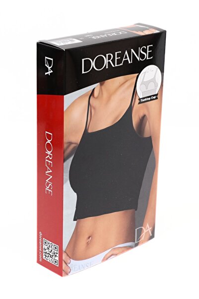 Doreanse Kadın Ayarlanır İnce Askılı Crop Atlet