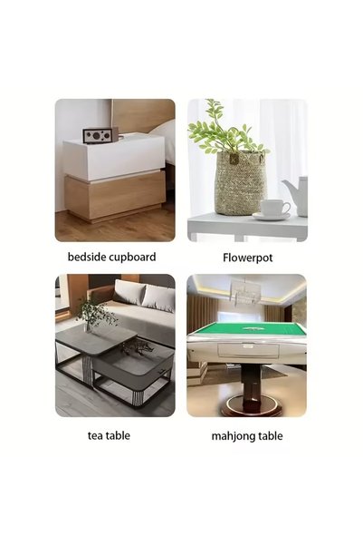 Yenilig Set de 4 dispozitive de alunecare cu bile adezive rotative la 360 de grade – Aparat practic de transport pentru mobilă, ghivece, cutii și articole de uz casnic