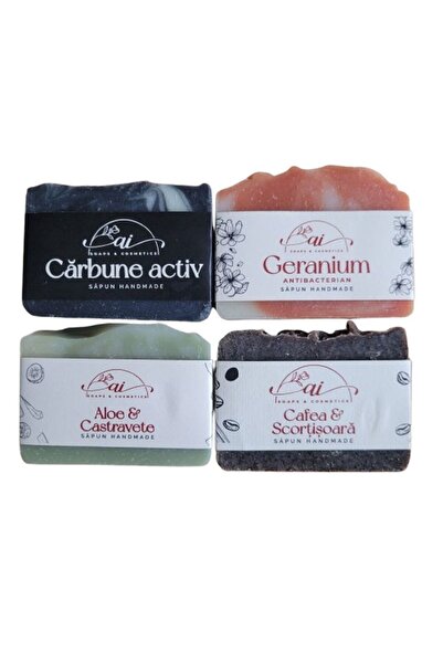 A.I soaps&cosmetics SAPUN ANTIACNEIC si EMOLIENT SET 4 BUCATI