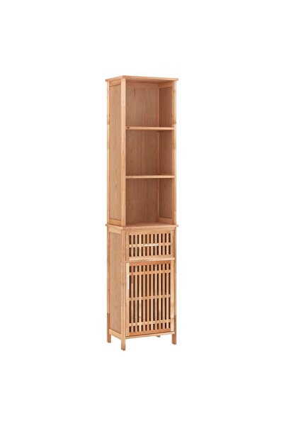 vidaxl Dulap de baie, 42x29x182 cm, lemn masiv de nuc