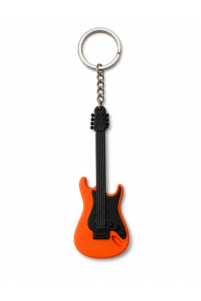 Major Hobi Electric Bass Guitar Keychain Musical Themed Decorative Bag Access...