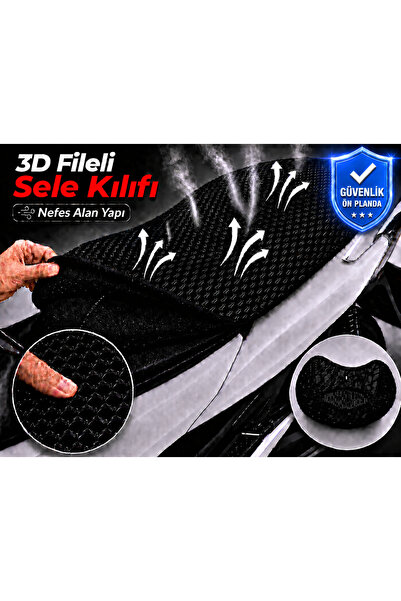 Vi Caro Κάλυμμα σέλας μοτοσικλέτας Kanuni Merlin S 3D Mesh Κάλυμμα σέλας με δ...
