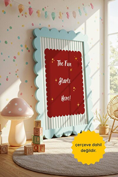 fuart.co The Fun Stars Çocuk Odası için Çerçevesiz Poster, Poster, Duvar Posteri