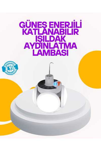 ARMÜZ Solarna sklopiva LED lampa za kampovanje i baštu
