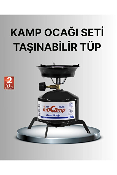 ARMÜZ Set aragaz compact de camping cu butelie de gaz, flacără reglabilă, des...