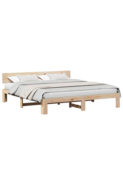 vidaxl Cadru de pat 180 x 200 cm din lemn masiv de pin