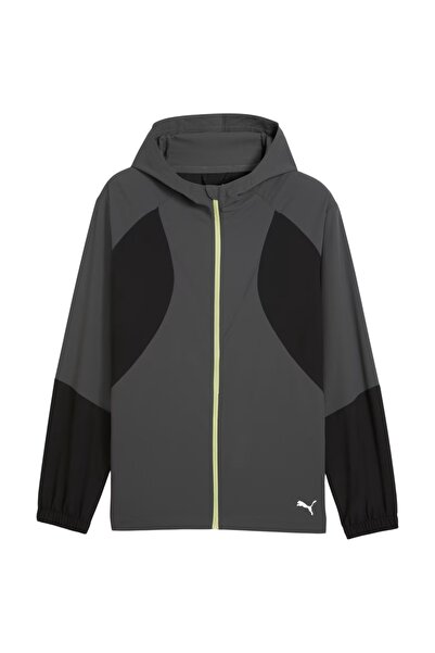Puma Geacă de alergare bărbați Ultraweave Ușoară - Gri/Negru - M