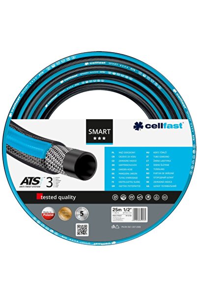 Cellfast Furtun gradina SMART ATSV 1/2 " 25 m Suprafață terestră Negru, Albastru